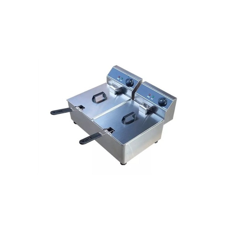 Freidora Doble cesta Electrica de 20 Litros en acero inoxidable MARCA GARYTON