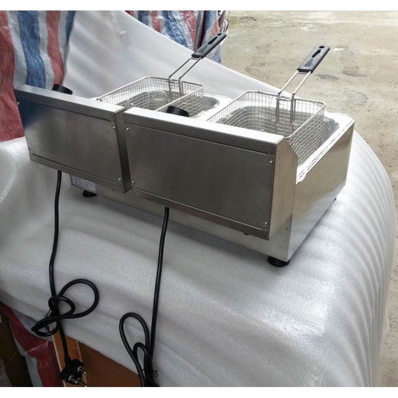 Freidora Doble cesta Electrica de 20 Litros en acero inoxidable MARCA GARYTON