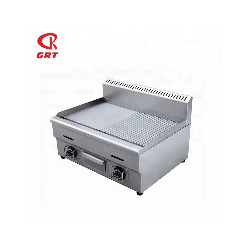 Plancha para alimentos a gas de acero inoxidable MARCA PREMIERE