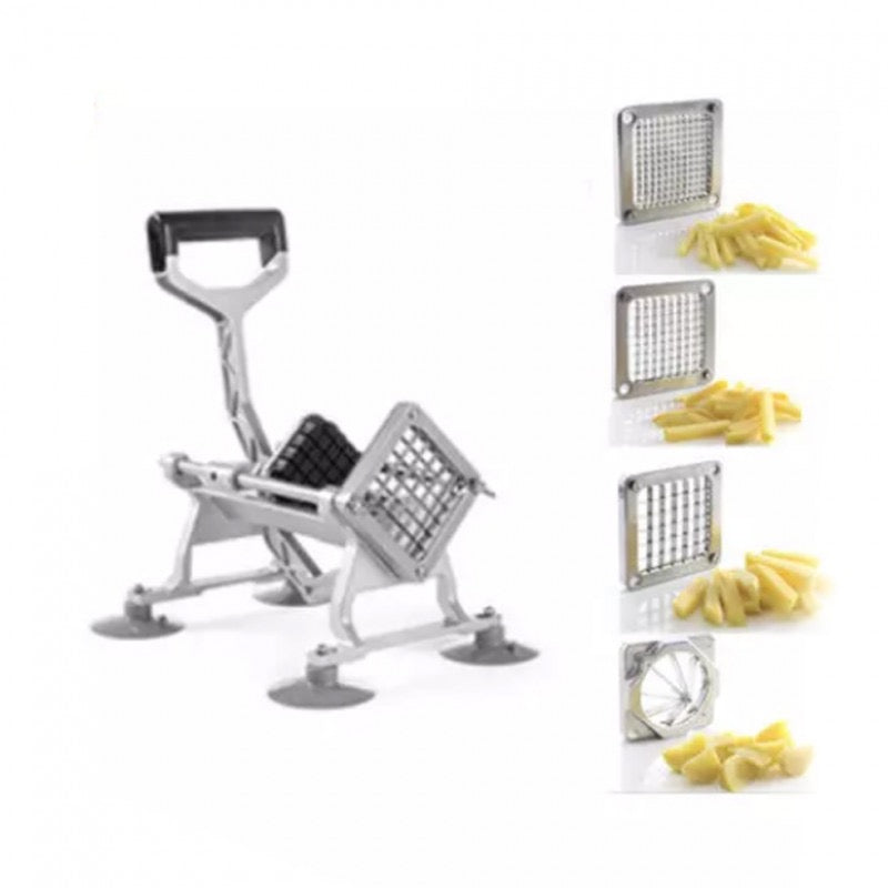 Cortador comercial de papas fritas con cuchillas de acero inoxidable