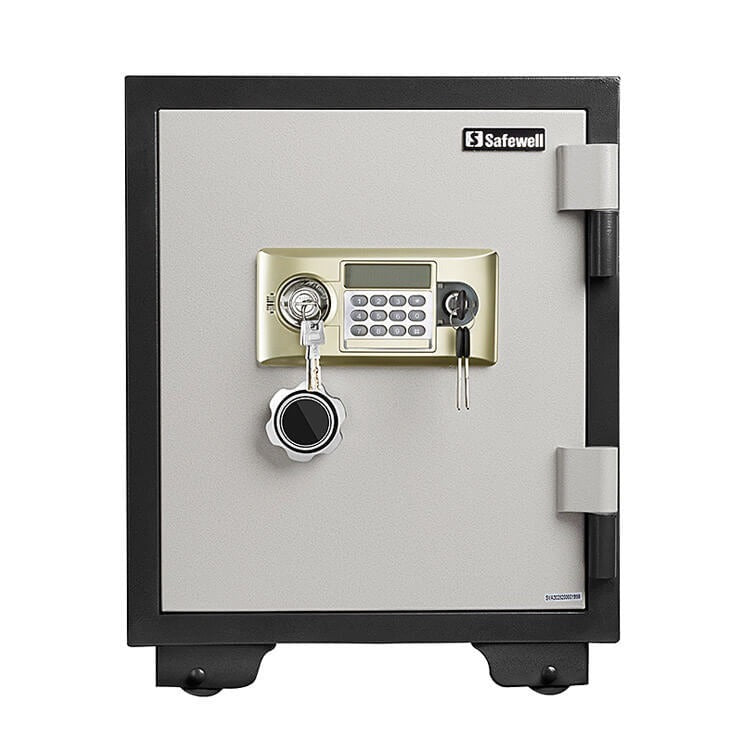 SAFEWELL  Caja fuerte con sistema digital, con llave y protección contra incendios